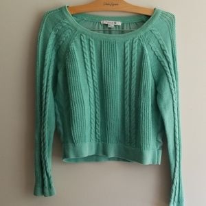 Knit see through back sweater  forever 21